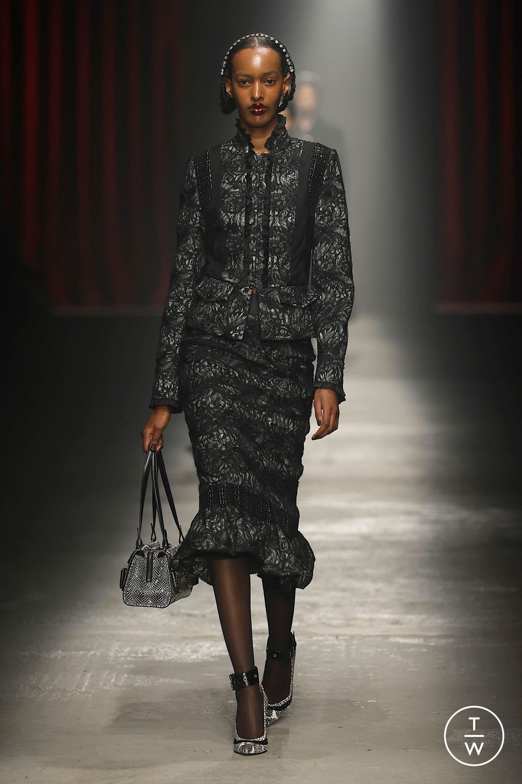 Fashion Week Milan Fall/Winter 2025 look 69 from the Antonio Marras collection 女装