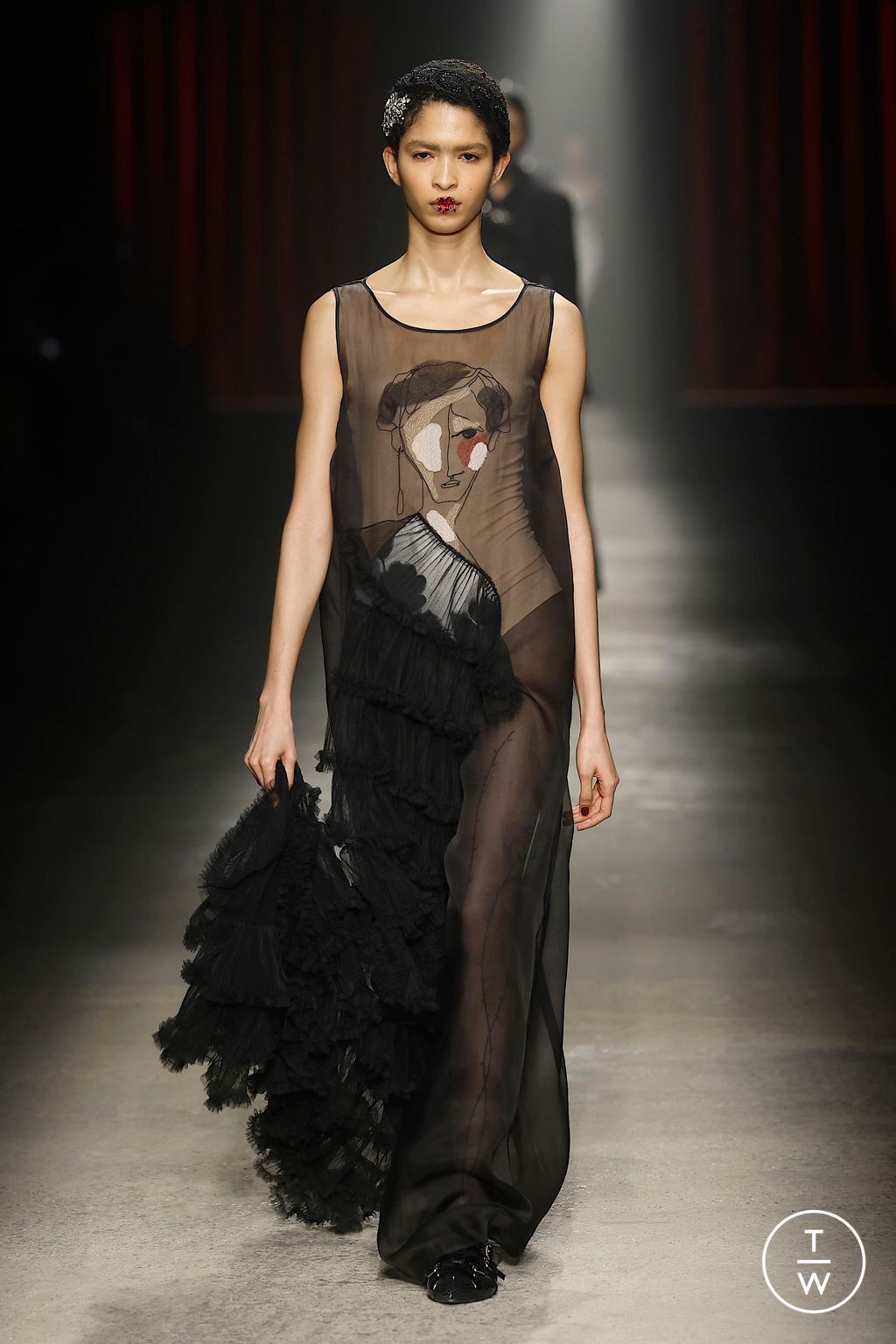 Fashion Week Milan Fall/Winter 2025 look 70 from the Antonio Marras collection 女装