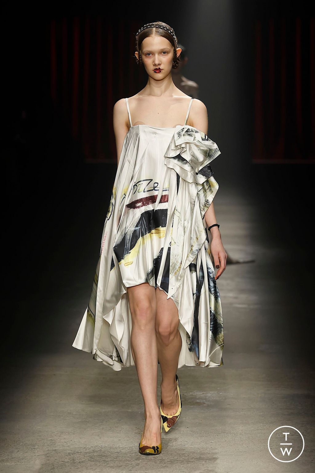 Fashion Week Milan Fall/Winter 2025 look 85 from the Antonio Marras collection 女装