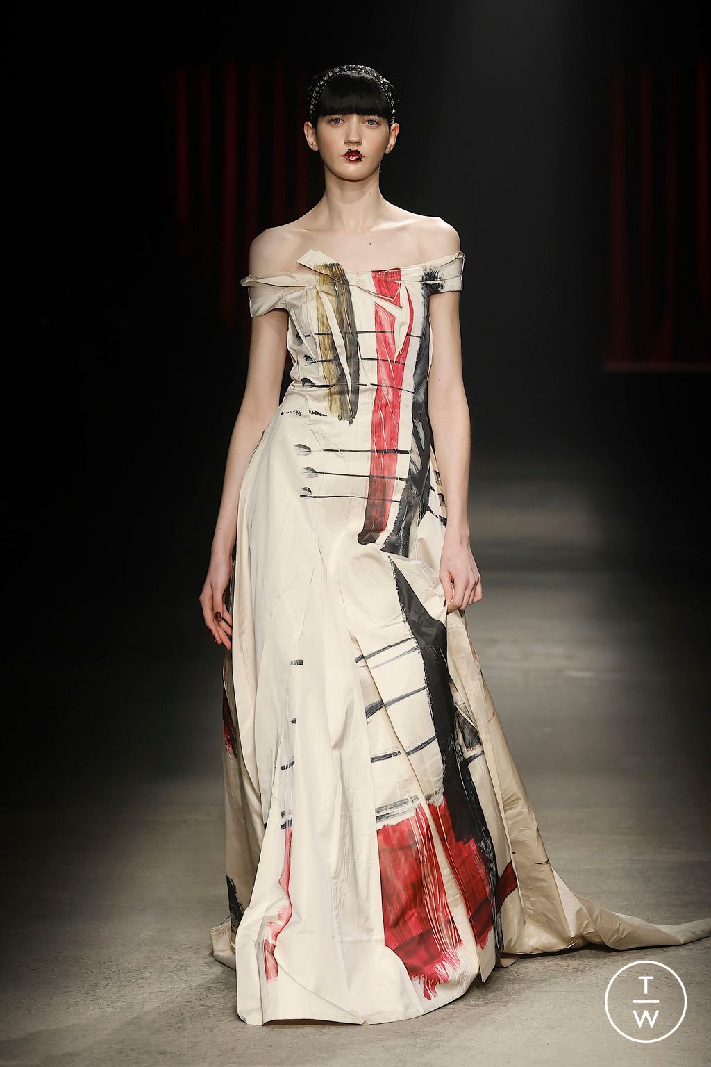 Fashion Week Milan Fall/Winter 2025 look 86 from the Antonio Marras collection 女装