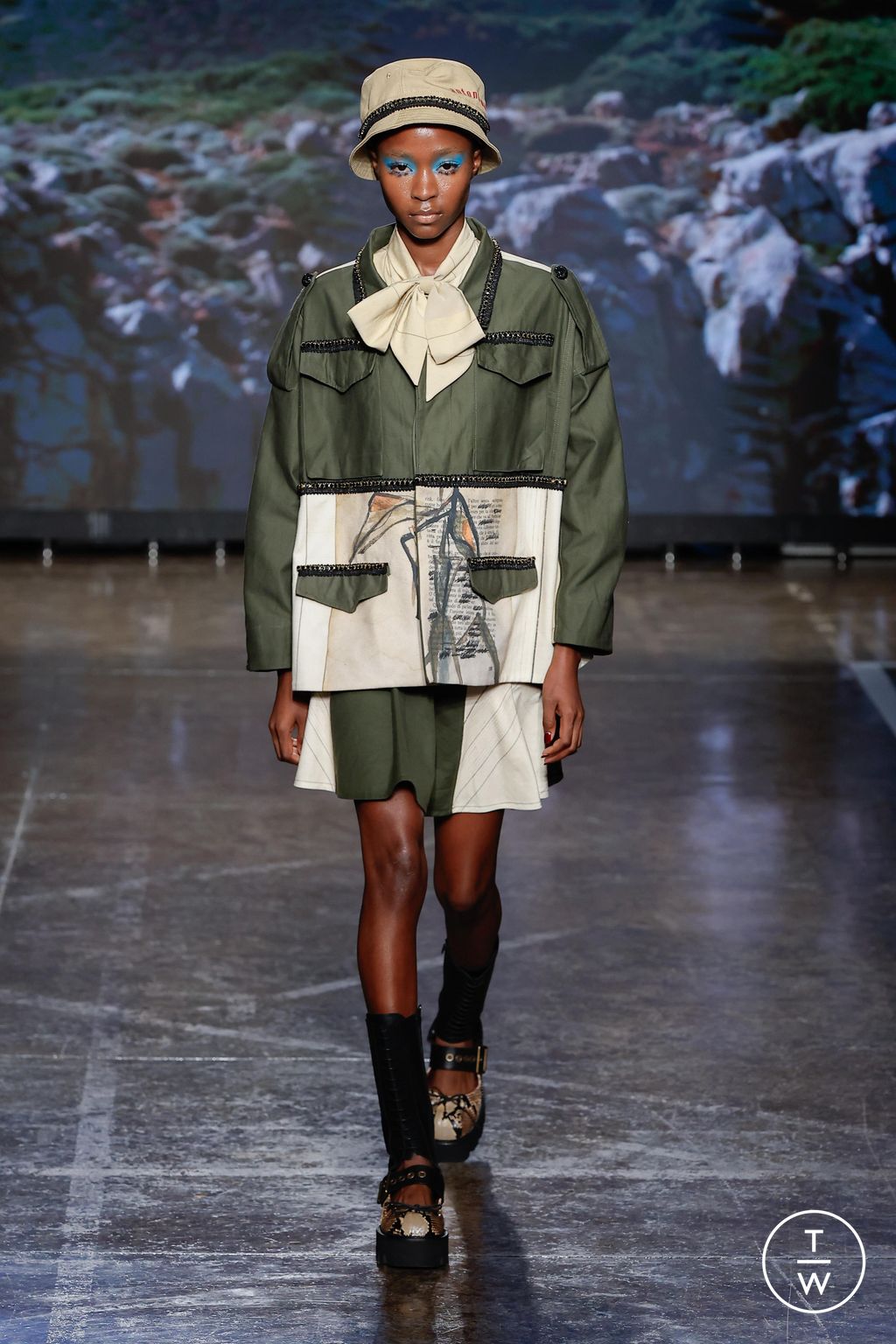 Fashion Week Milan Spring/Summer 2024 look 4 de la collection Antonio Marras womenswear