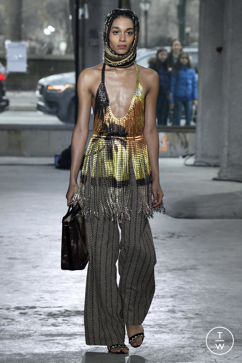 Fashion Week New York Fall/Winter 2020 look 3 from the Area collection 女装