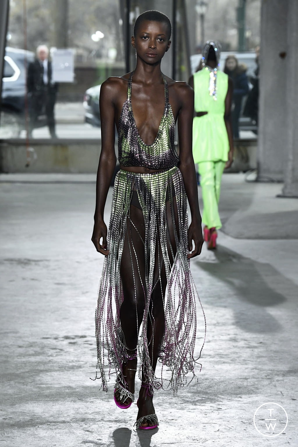 Fashion Week New York Fall/Winter 2020 look 5 from the Area collection 女装