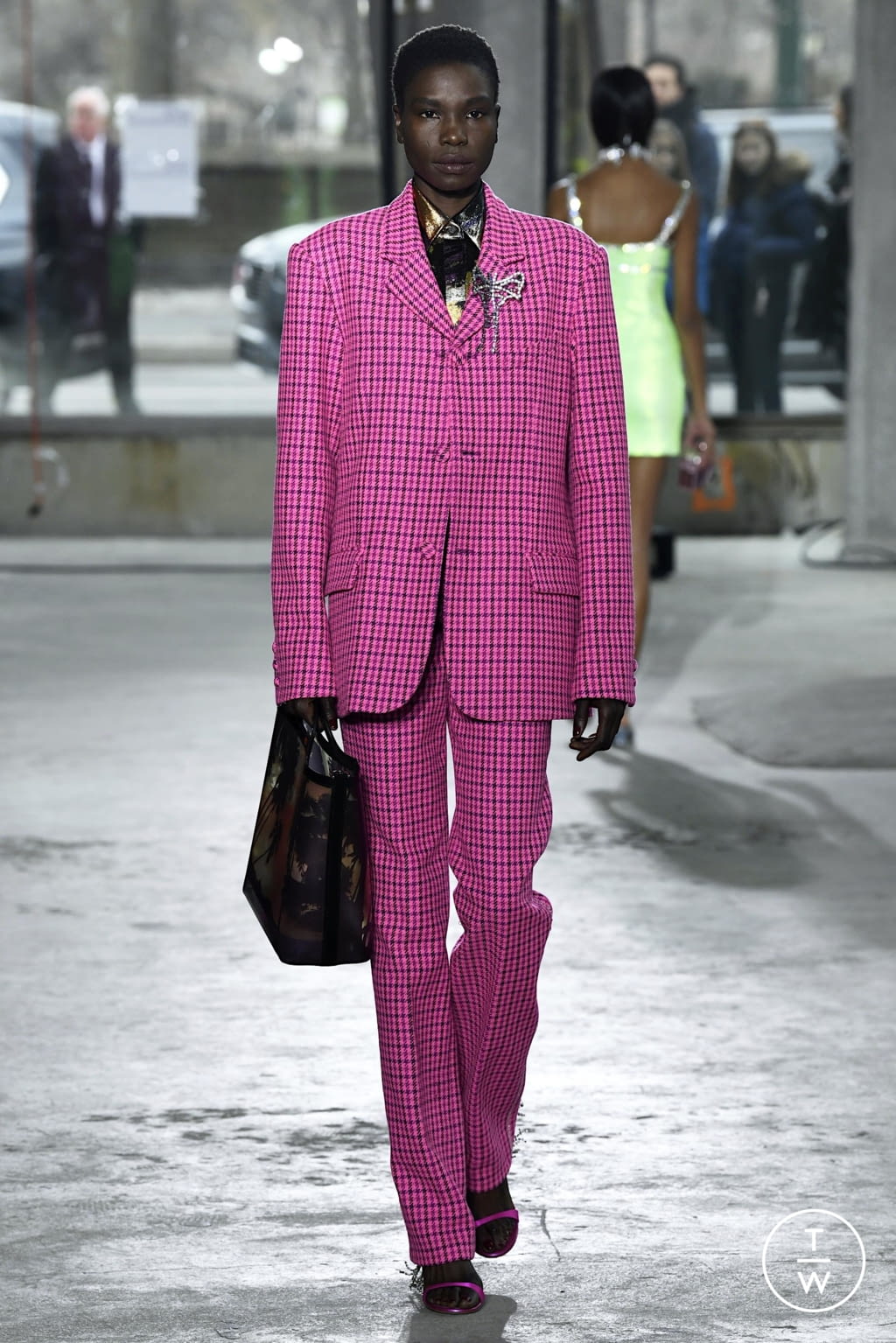 Fashion Week New York Fall/Winter 2020 look 8 from the Area collection 女装