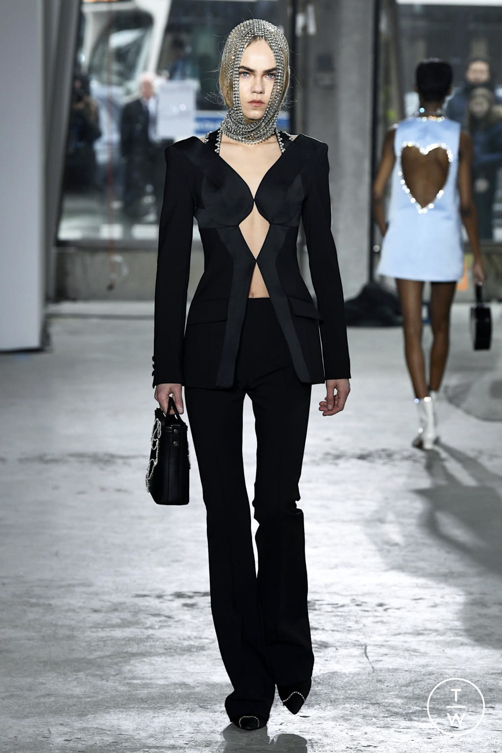 Fashion Week New York Fall/Winter 2020 look 17 from the Area collection 女装