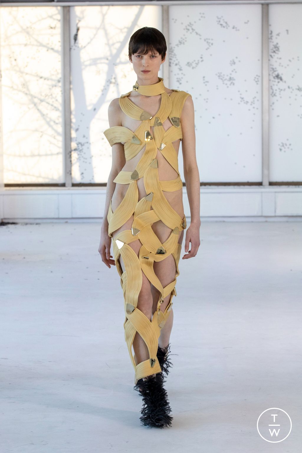 Fashion Week New York Spring/Summer 2023 look 4 from the Area collection 女装