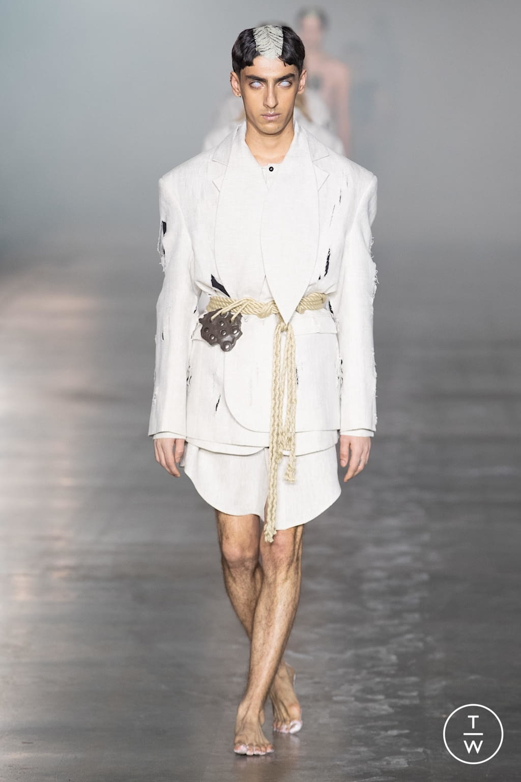 Fashion Week London Fall/Winter 2020 look 10 from the Art School collection 男装