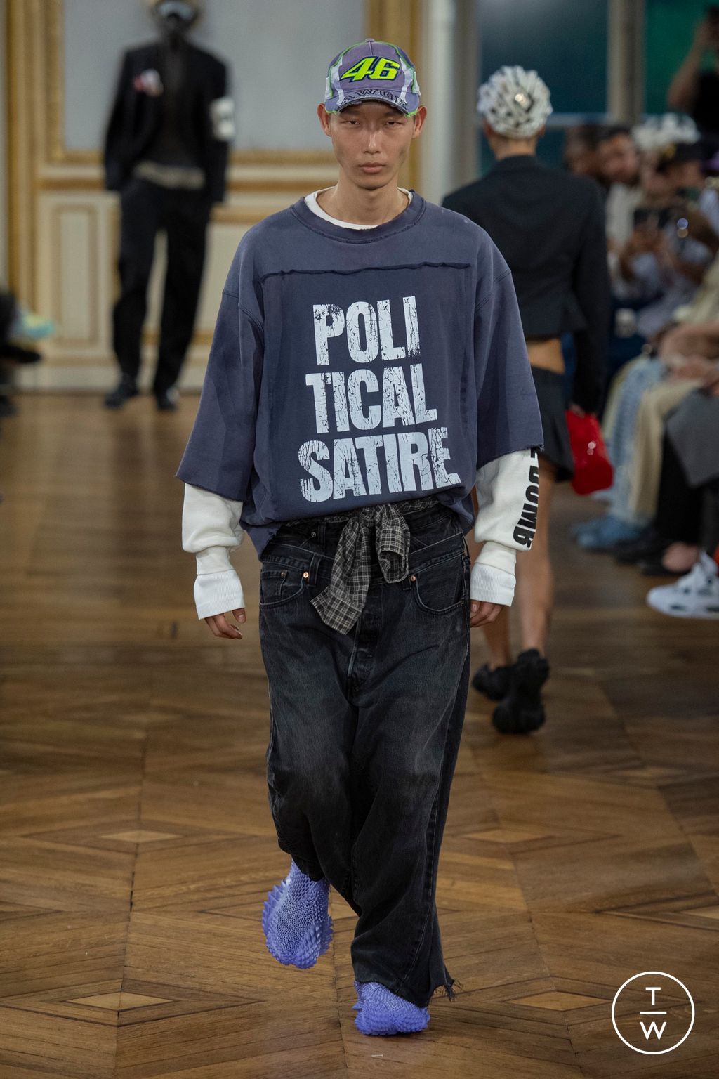 Fashion Week Paris Spring-Summer 2025 look 9 from the AWGE collection menswear