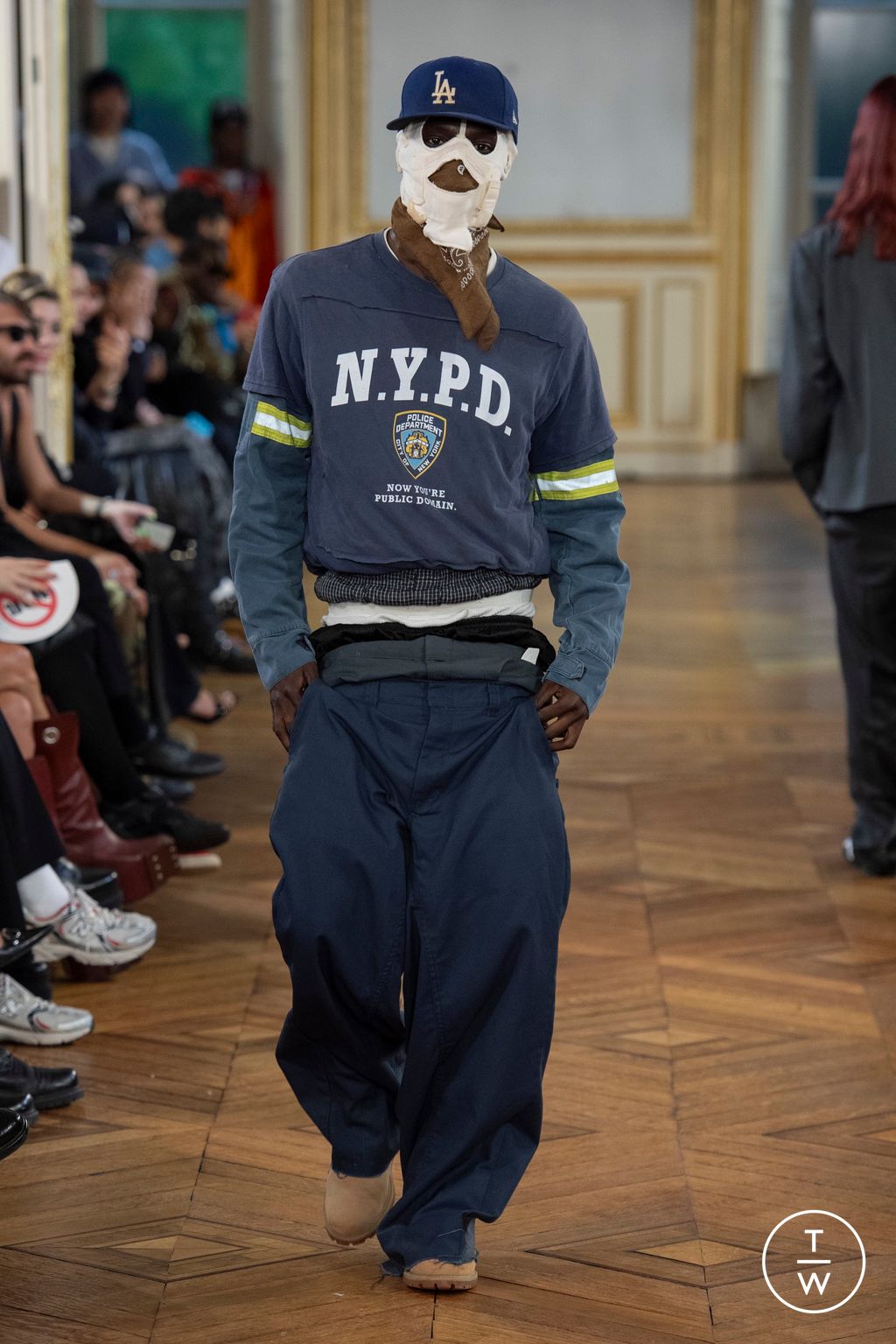Fashion Week Paris Spring-Summer 2025 look 14 from the AWGE collection menswear