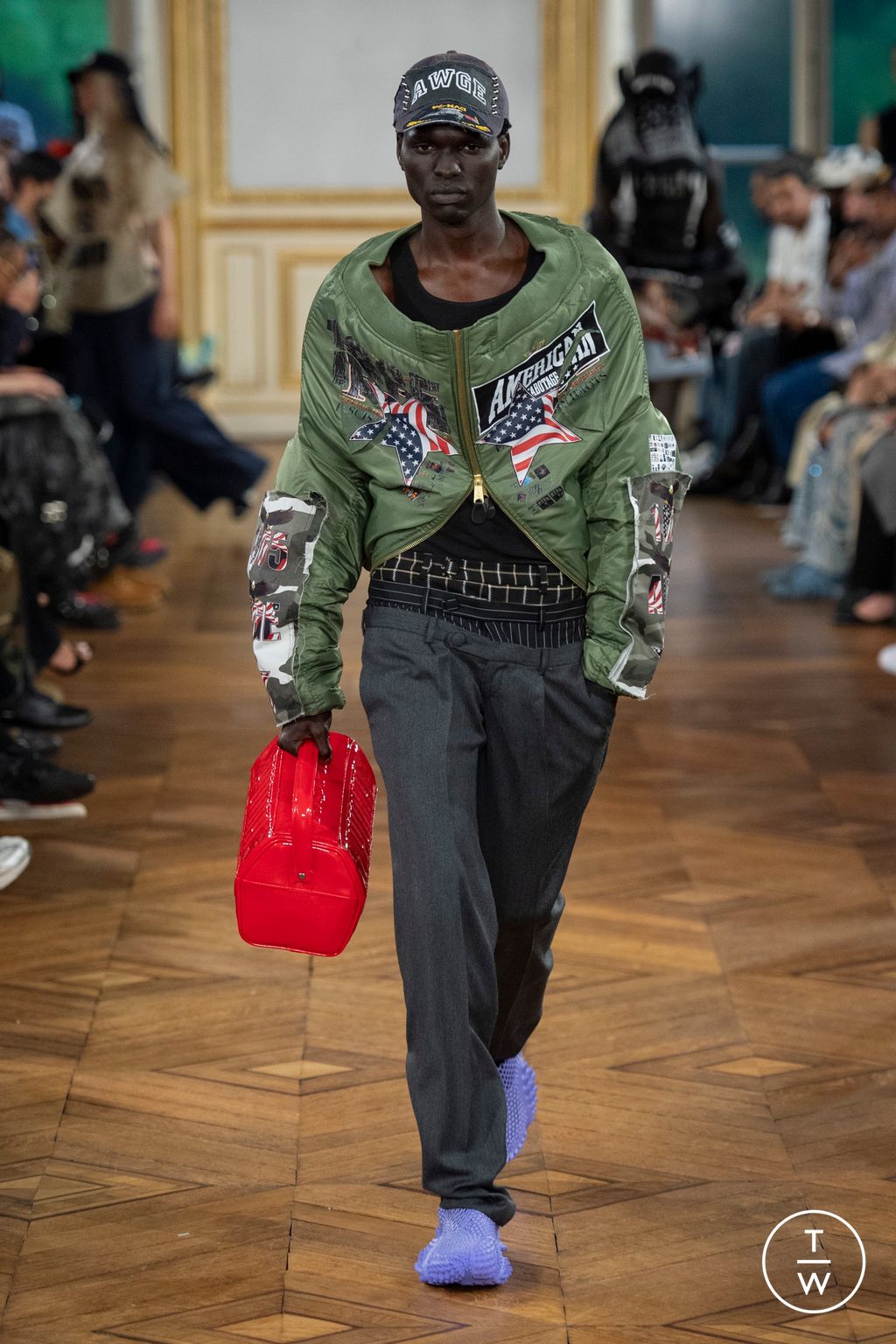 Fashion Week Paris Spring-Summer 2025 look 16 from the AWGE collection menswear