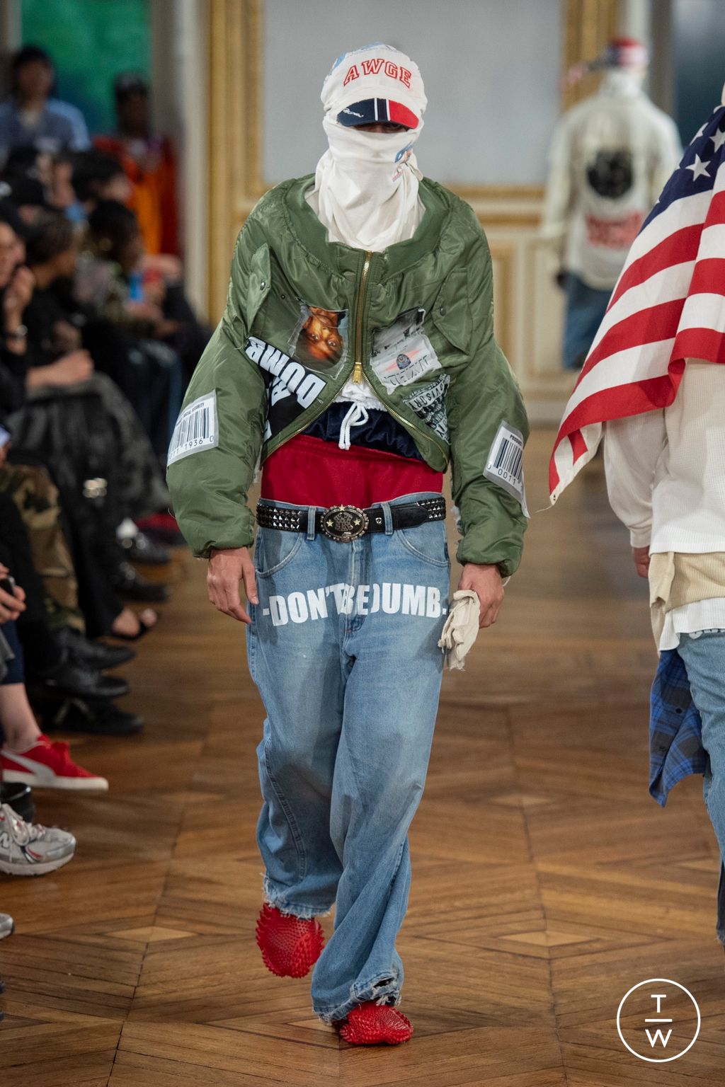 Fashion Week Paris Spring-Summer 2025 look 26 from the AWGE collection menswear