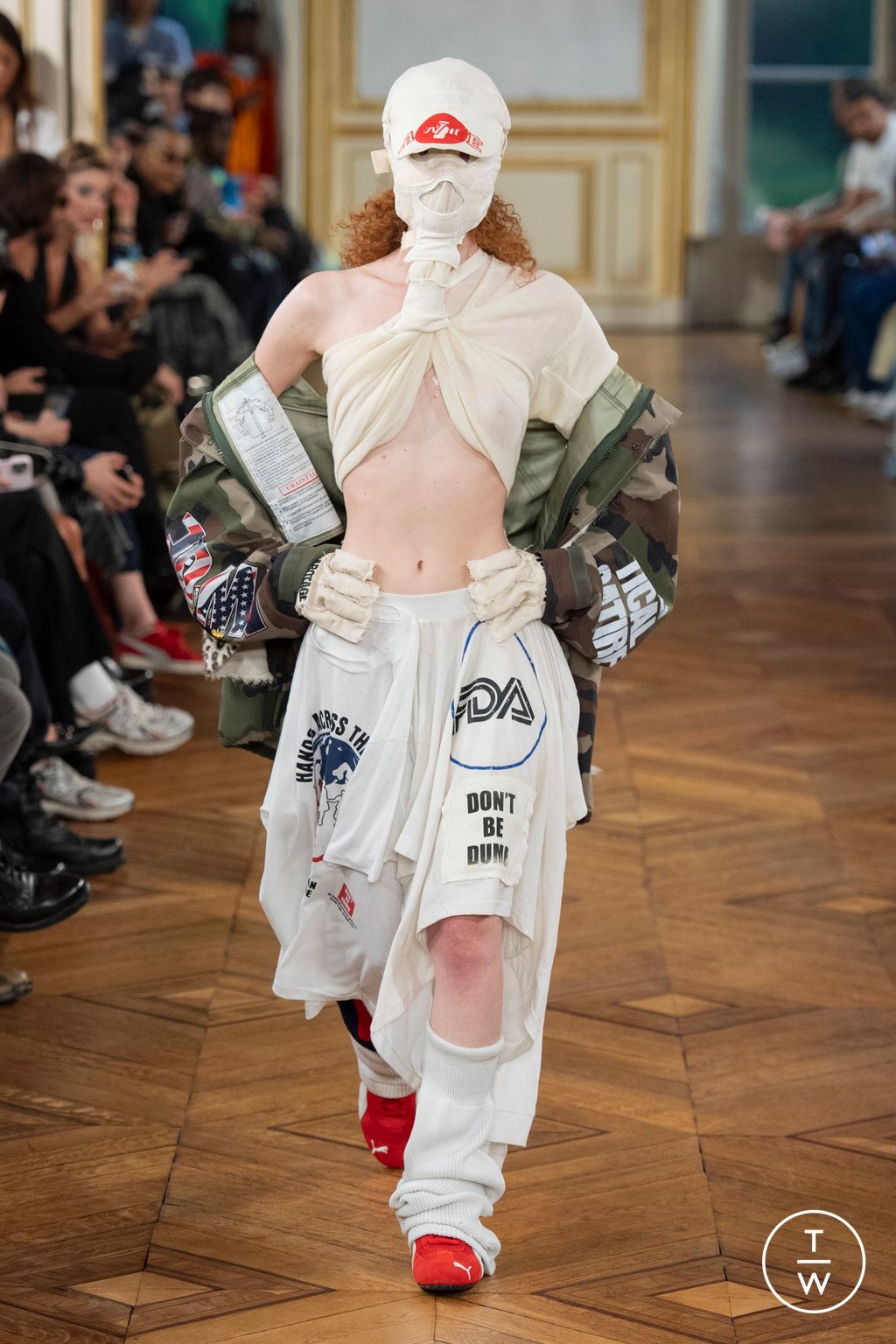 Fashion Week Paris Spring-Summer 2025 look 27 from the AWGE collection menswear