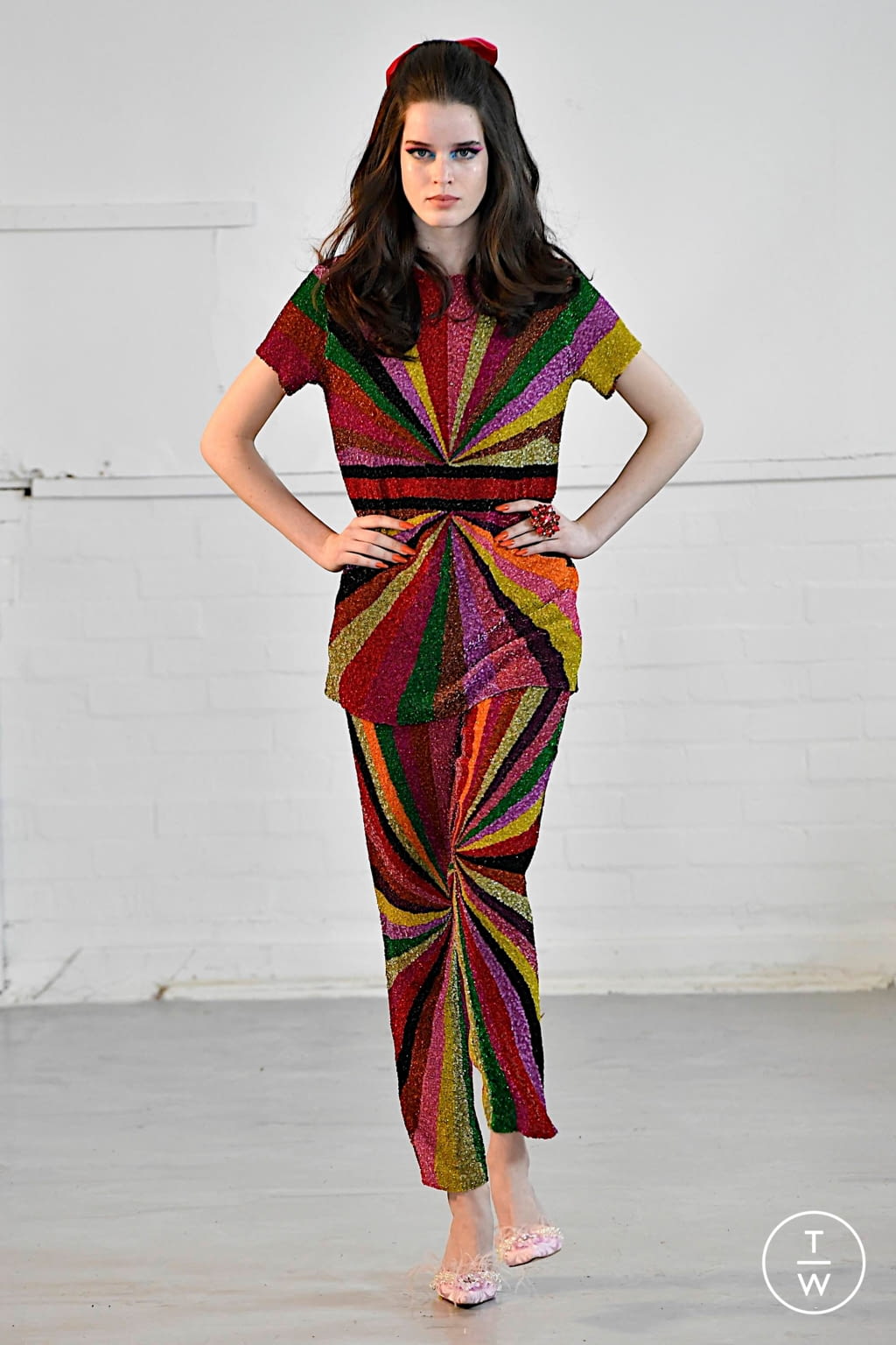 Fashion Week London Fall/Winter 2020 look 22 from the Ashish collection womenswear