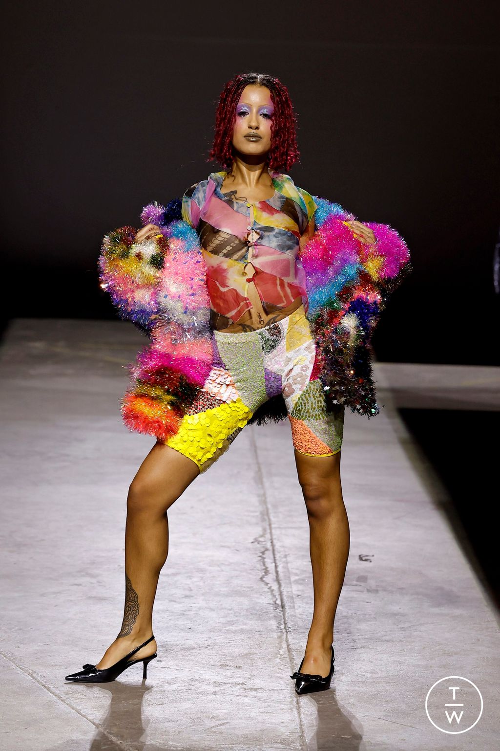 Fashion Week London Spring/Summer 2026 look 22 from the Ashish collection womenswear