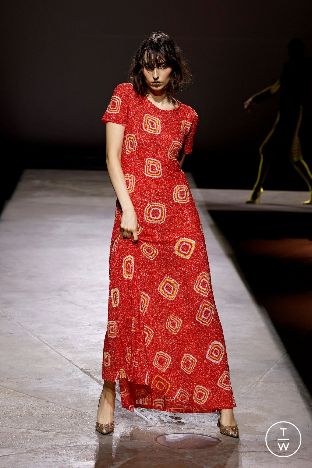 Fashion Week London Spring/Summer 2026 look 27 from the Ashish collection womenswear