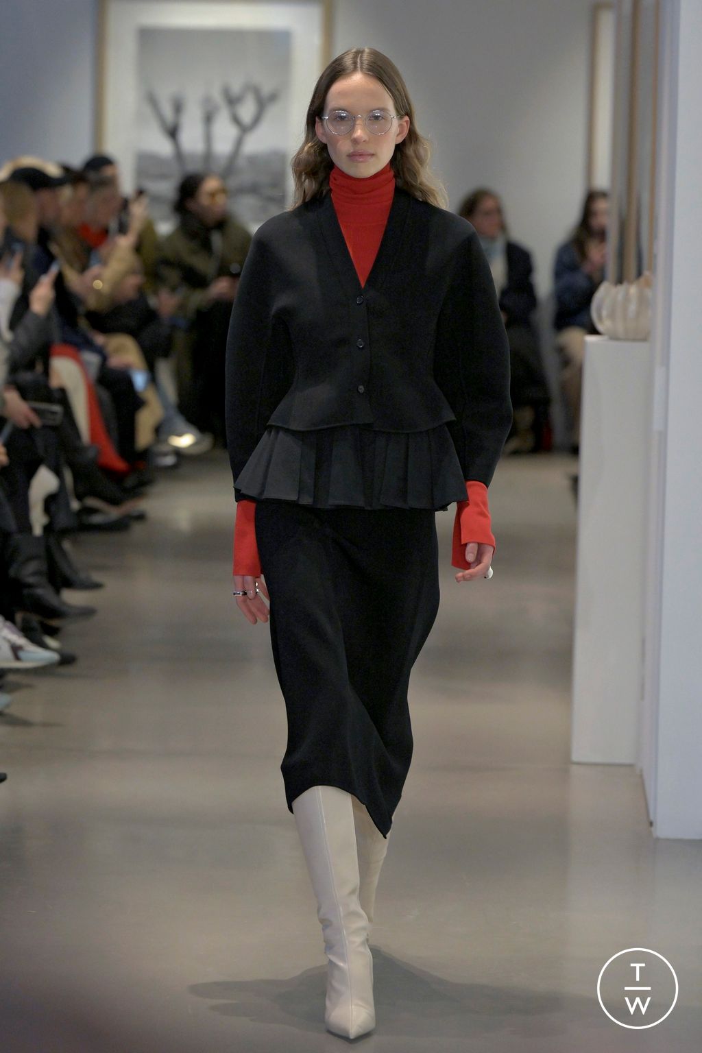 Fashion Week New York Fall/Winter 2025 look 4 from the Ashlyn collection womenswear