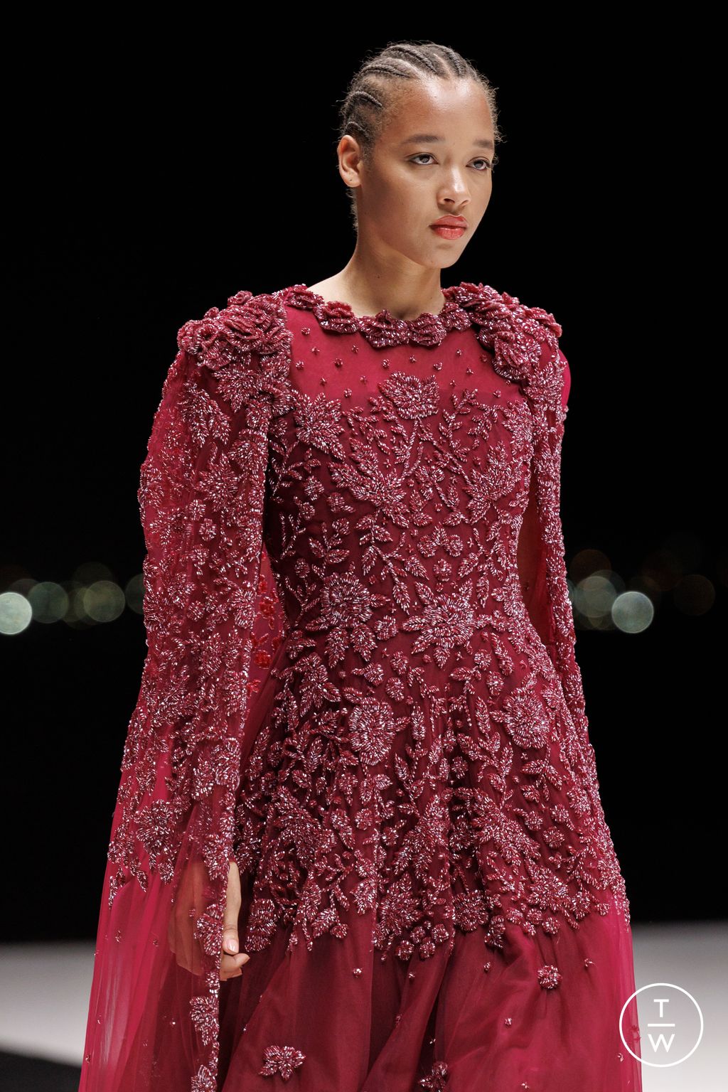 Fashion Week Paris Spring/Summer 2025 look 9 from the Ashwaq Almarshad Couture - Saudi 100 collection womenswear