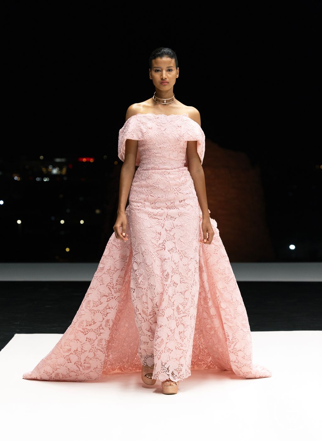 Fashion Week Paris Spring/Summer 2025 look 1 from the Ashwaq Almarshad Couture - Saudi 100 collection womenswear