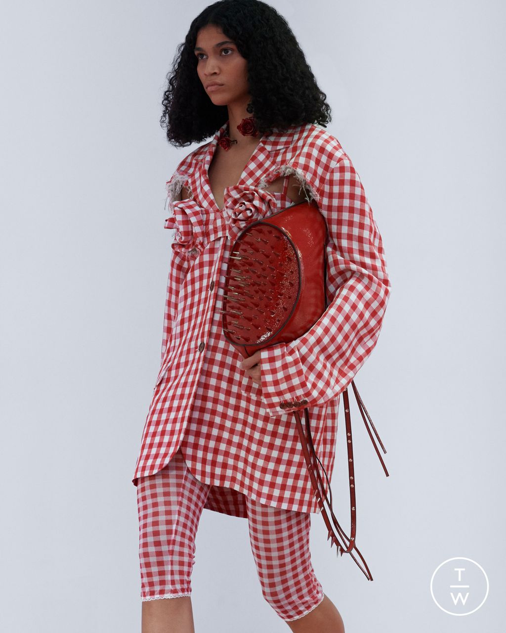 Fashion Week Paris Spring/Summer 2023 look 10 from the Acne Studios collection womenswear accessories