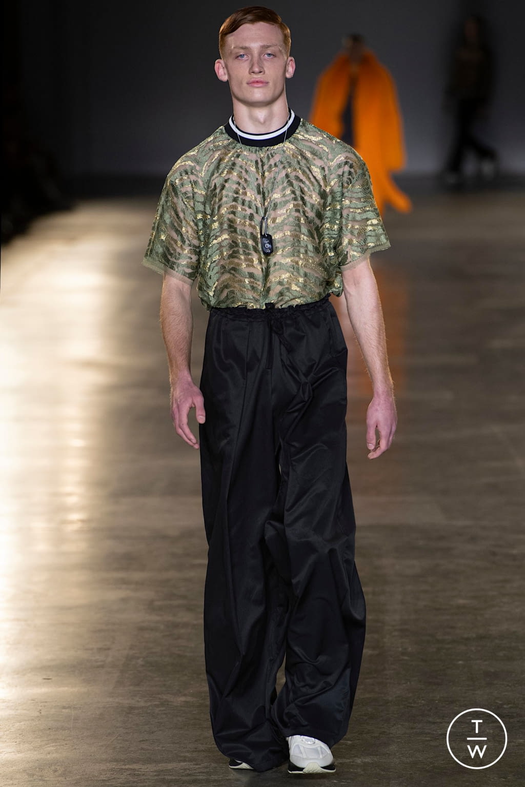 Fashion Week London Fall/Winter 2020 look 16 from the Astrid Andersen collection menswear