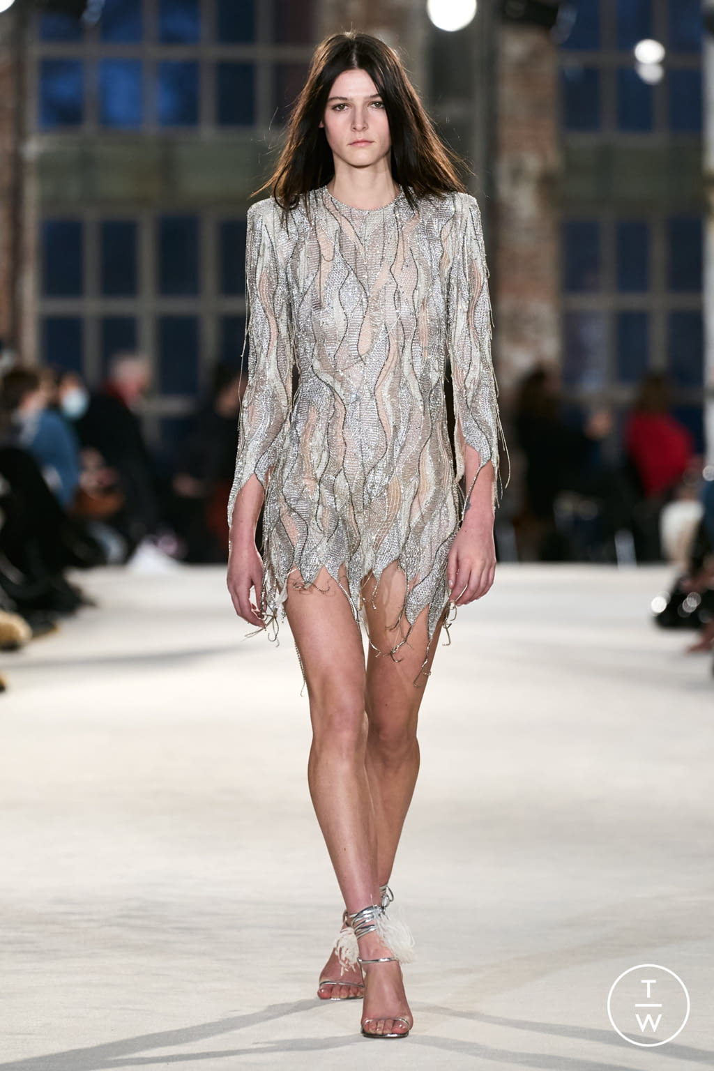 Fashion Week Paris Spring/Summer 2022 look 11 from the Alexandre Vauthier collection couture