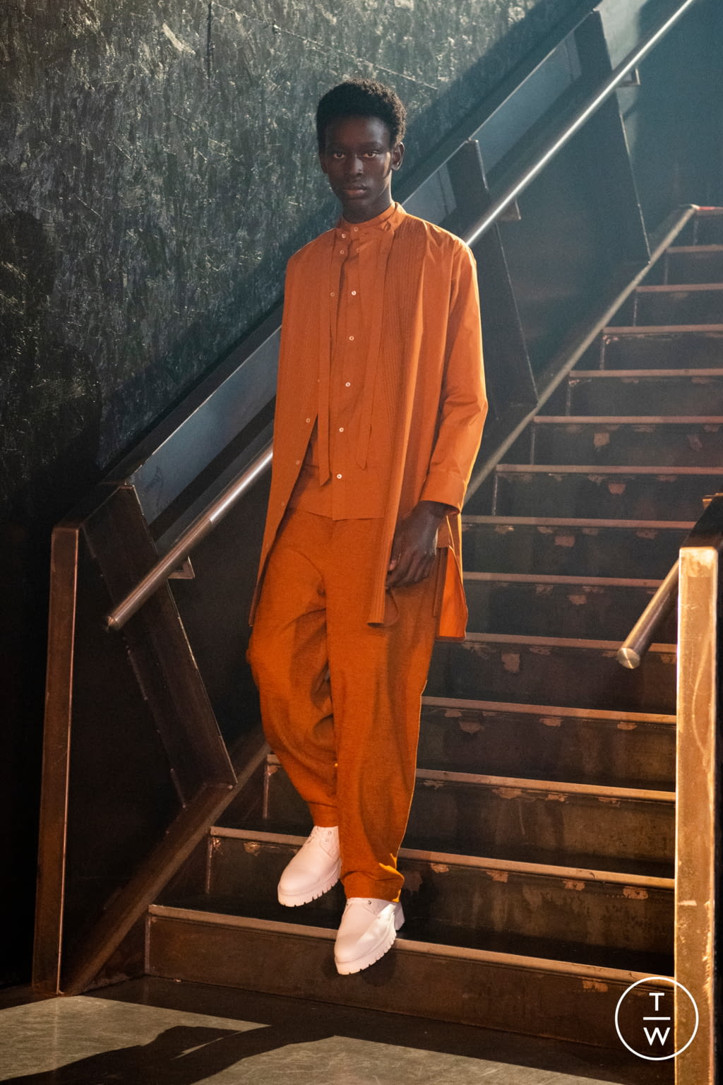 Fashion Week London Fall/Winter 2021 look 8 from the Qasimi collection menswear