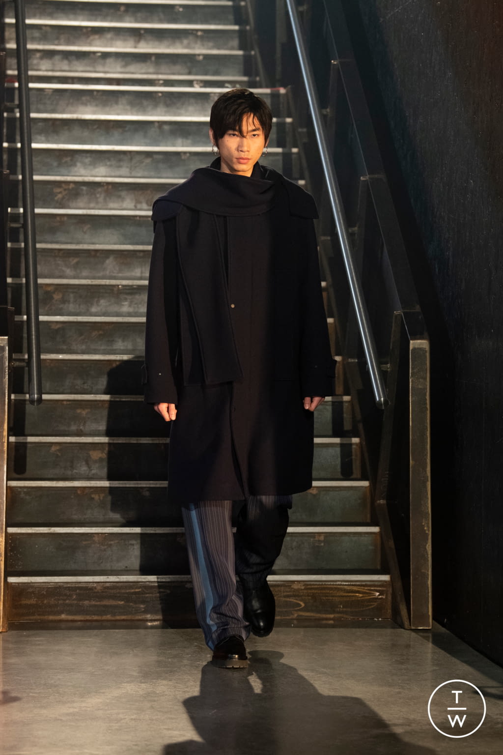 Fashion Week London Fall/Winter 2021 look 10 from the Qasimi collection menswear