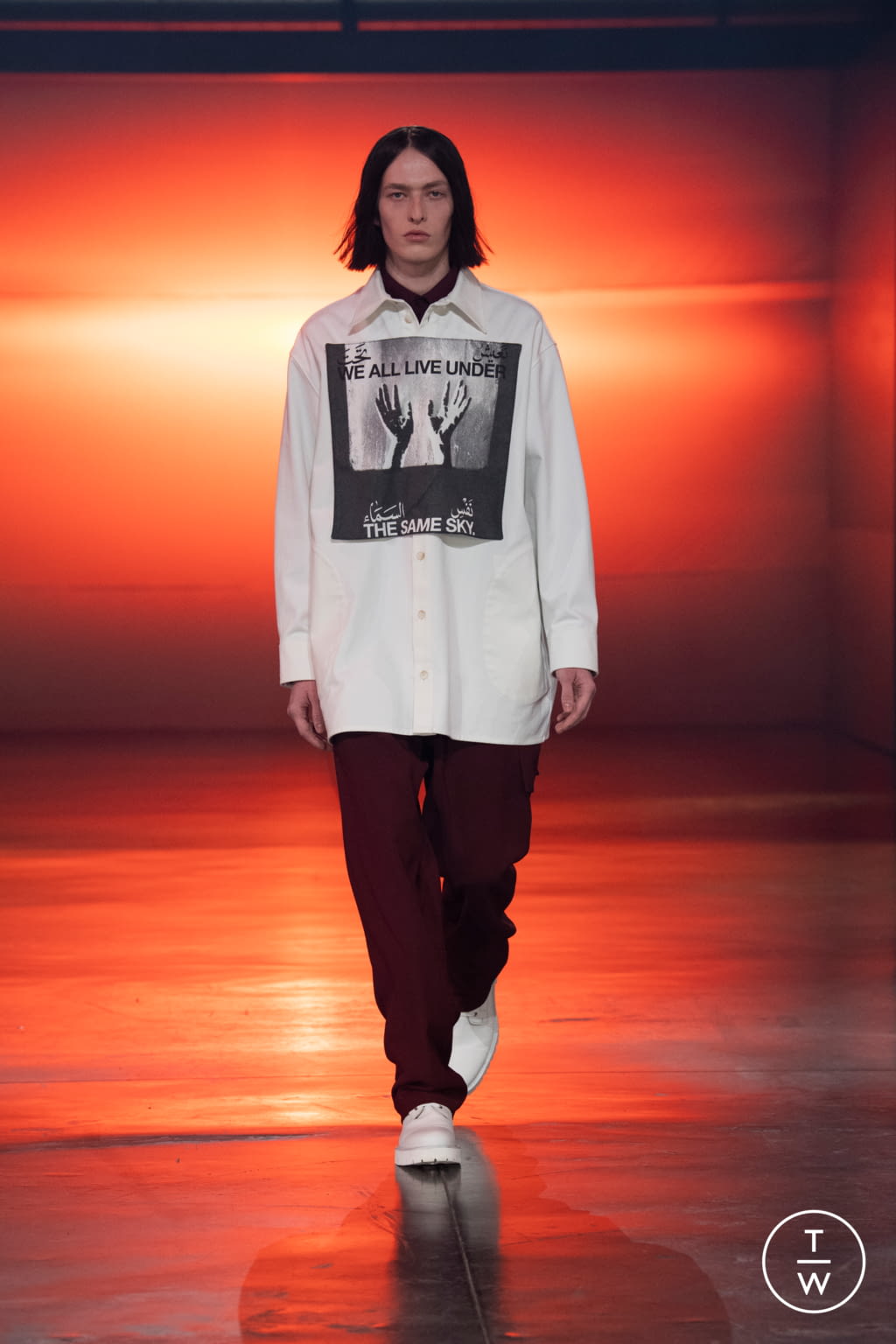 Fashion Week London Fall/Winter 2021 look 15 from the Qasimi collection 男装