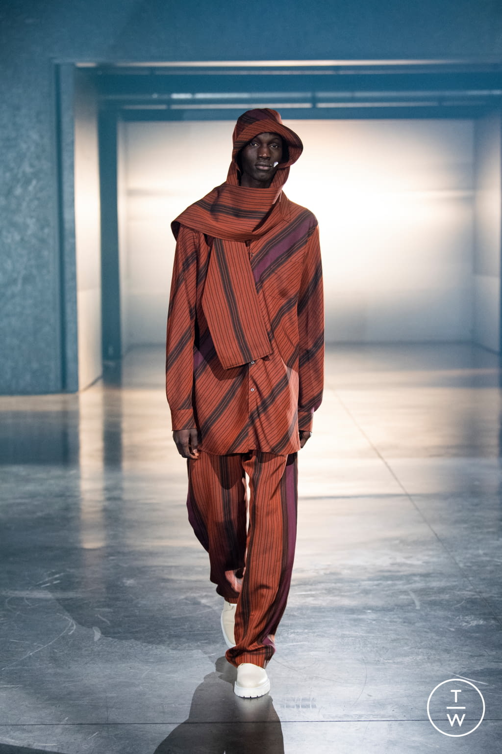 Fashion Week London Fall/Winter 2021 look 21 de la collection Qasimi menswear