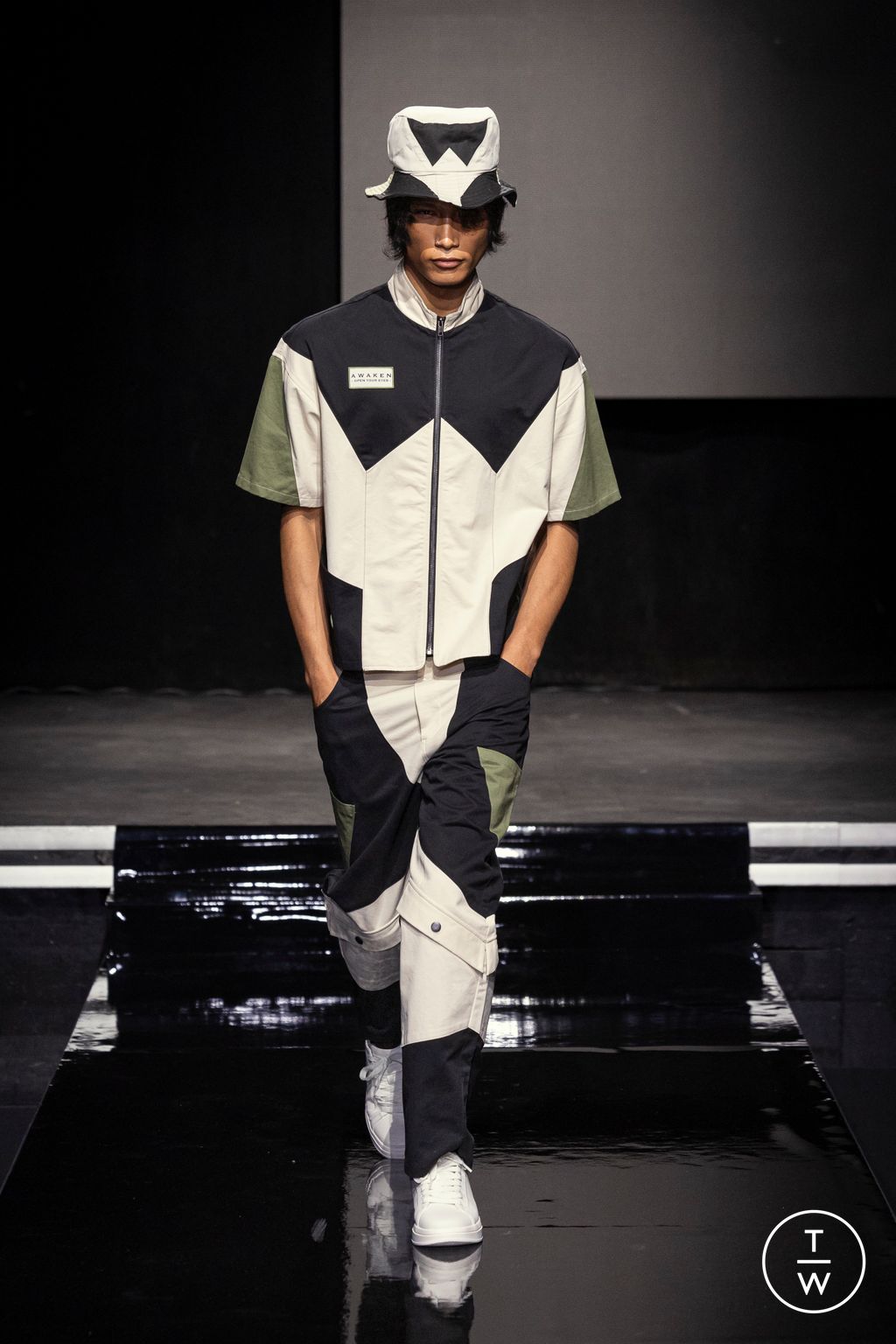 Fashion Week Paris Spring-Summer 2025 look 10 from the Saudi 100 collection menswear