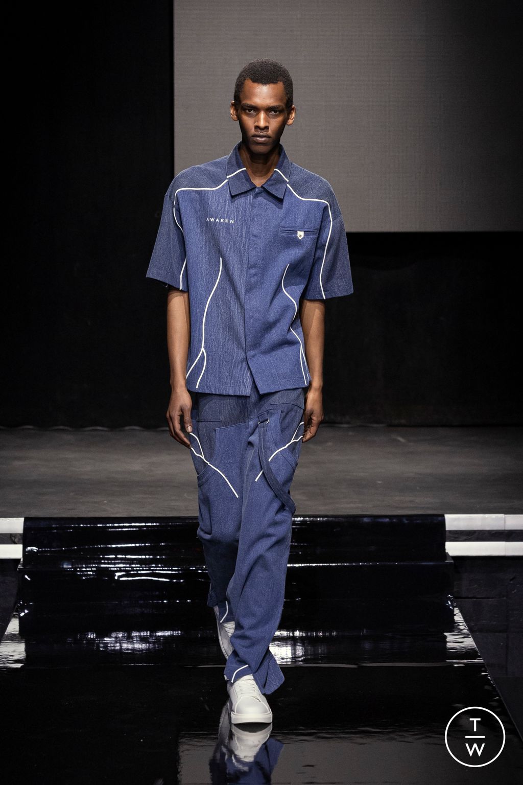 Fashion Week Paris Spring-Summer 2025 look 14 from the Saudi 100 collection 男装