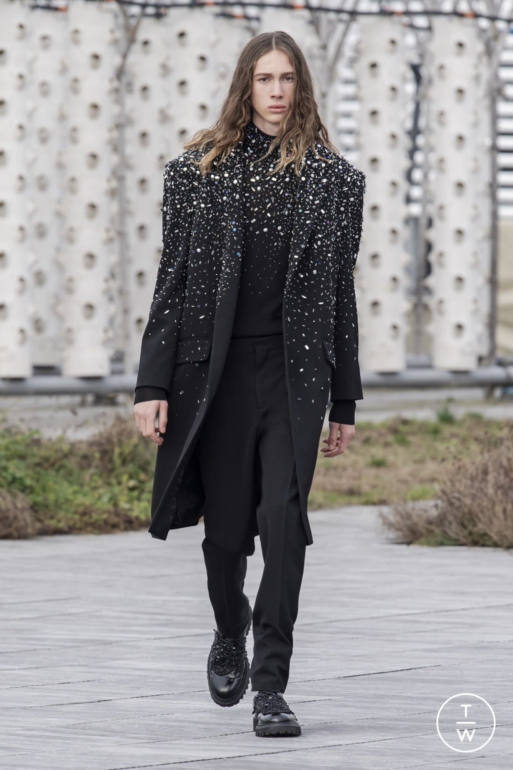 Fashion Week Paris Spring/Summer 2022 look 13 from the Azzaro collection 高级定制