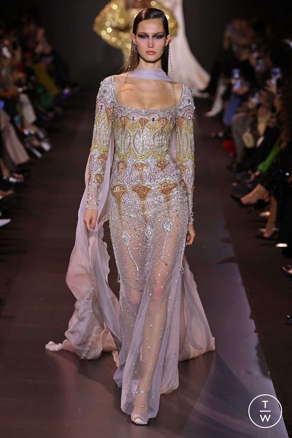Fashion Week Paris Spring/Summer 2023 look 46 from the Georges Hobeika collection couture