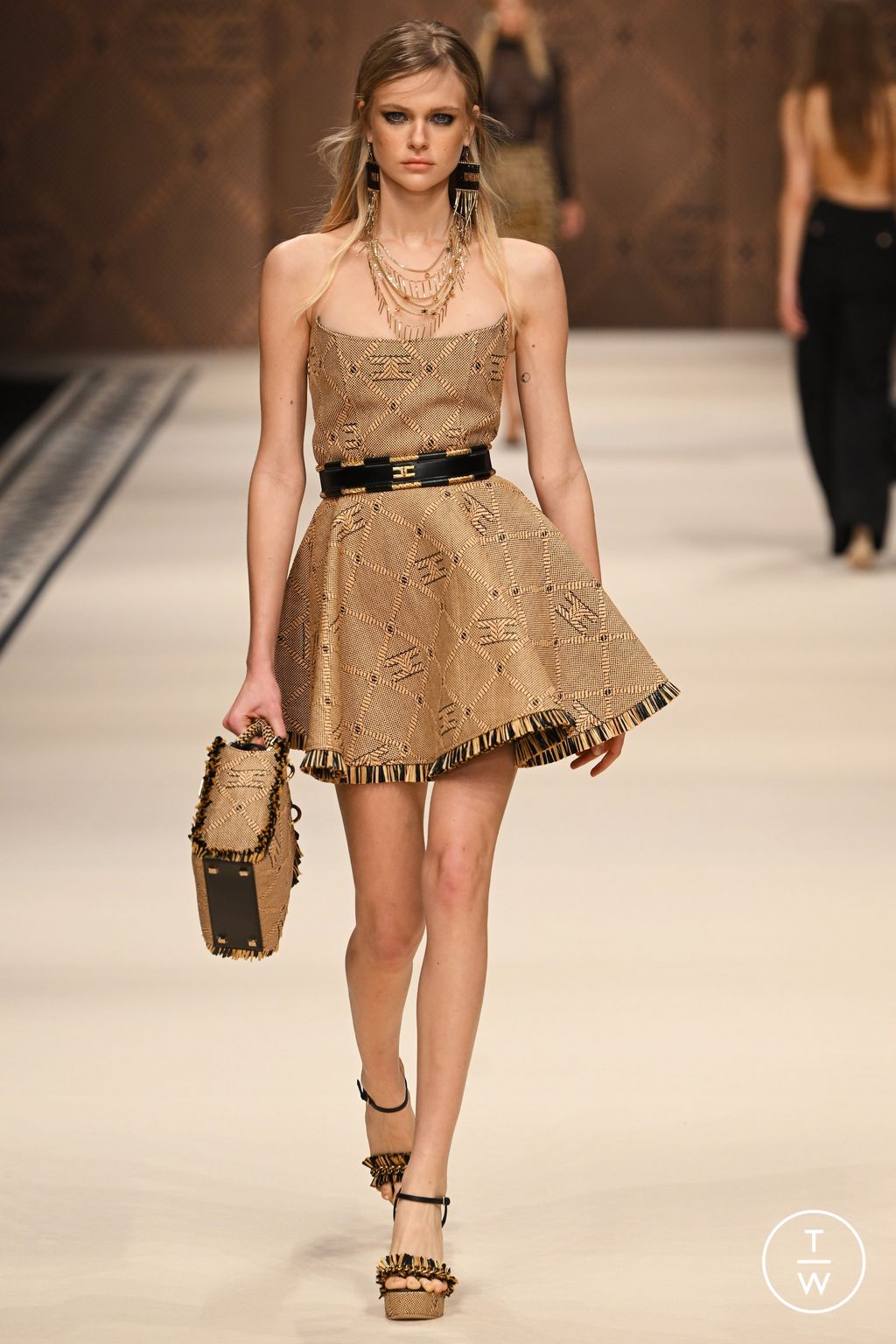 Fashion Week Milan Spring/Summer 2023 look 57 from the Elisabetta Franchi collection womenswear
