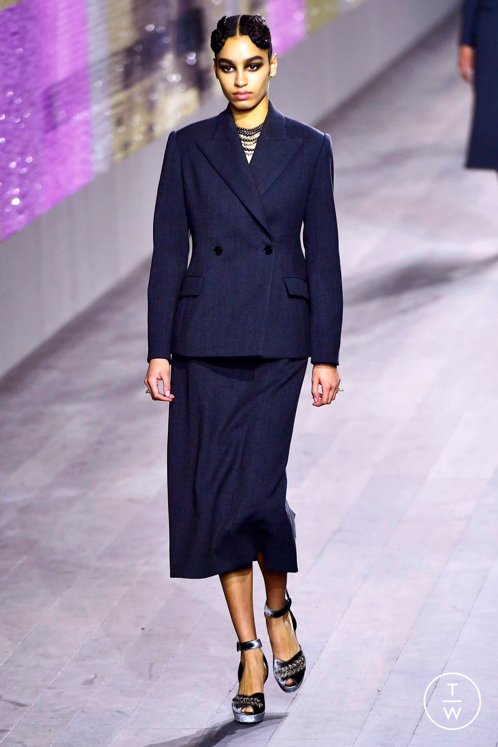 Fashion Week Paris Spring/Summer 2023 look 16 from the Christian Dior collection 高级定制