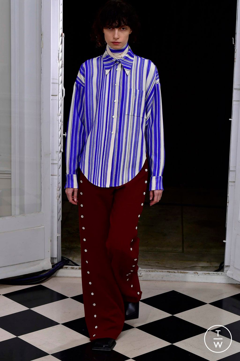 Fashion Week Paris Spring/Summer 2023 look 6 from the Maison Rabih Kayrouz collection 高级定制