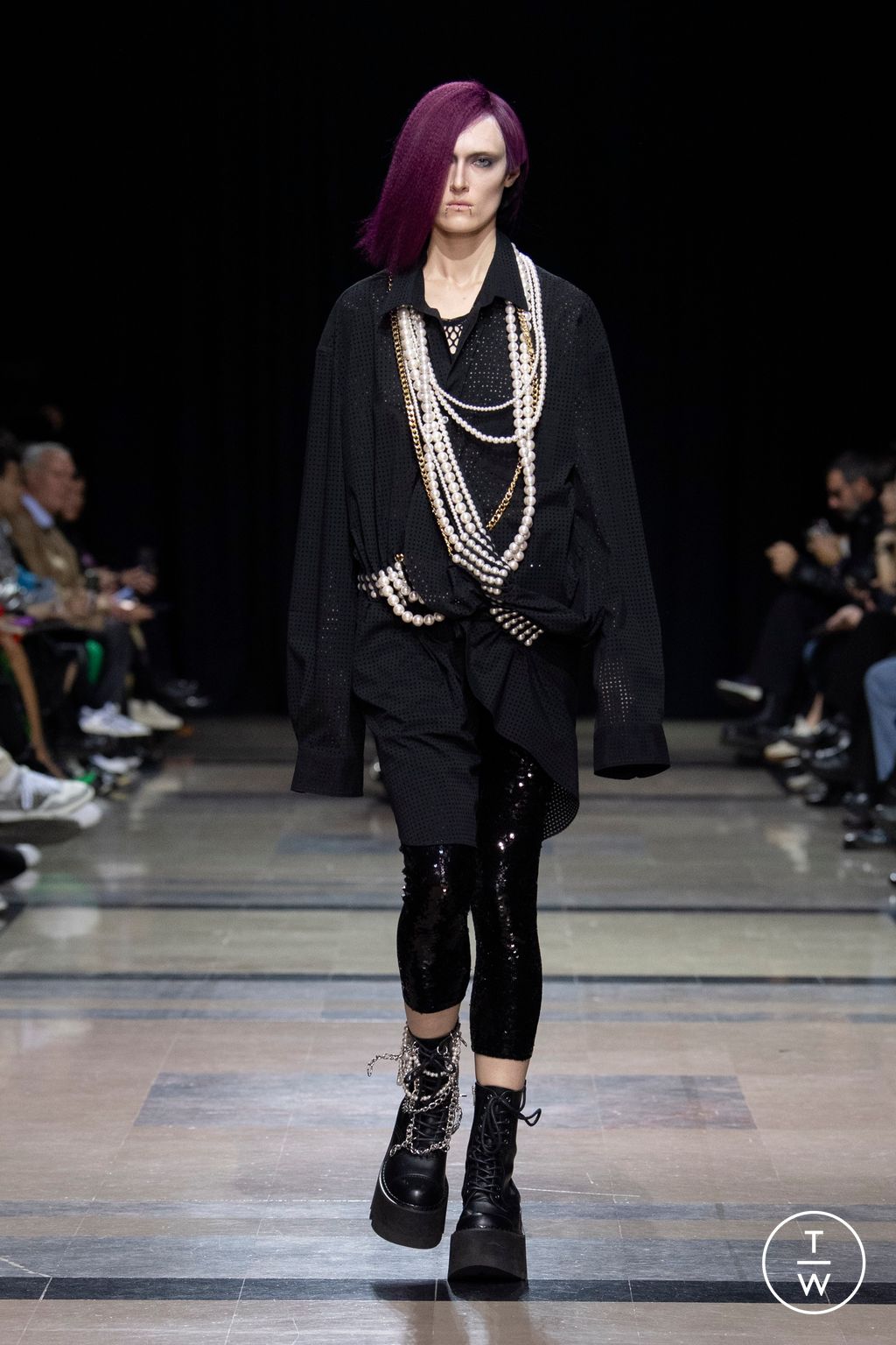 Fashion Week Paris Spring/Summer 2023 look 58 from the Junya Watanabe collection 女装