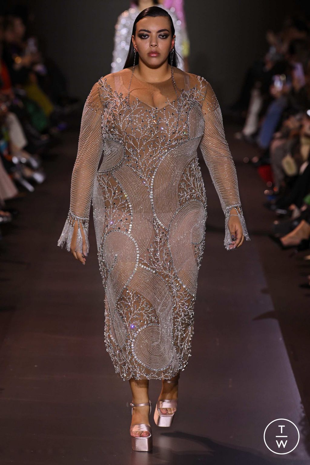 Fashion Week Paris Spring/Summer 2023 look 43 from the Georges Hobeika collection couture