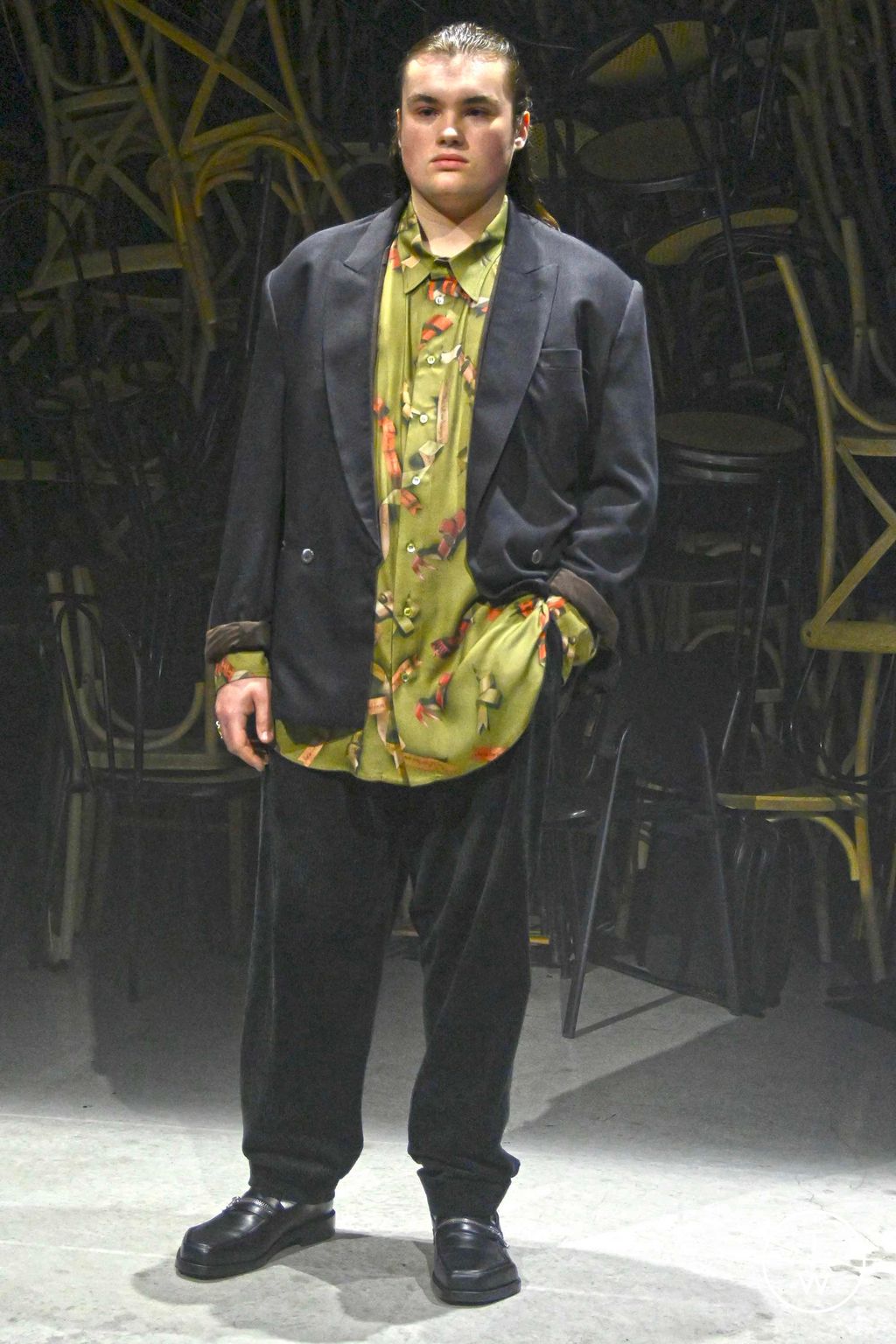 Fashion Week Milan Fall/Winter 2023 look 16 from the Magliano collection menswear