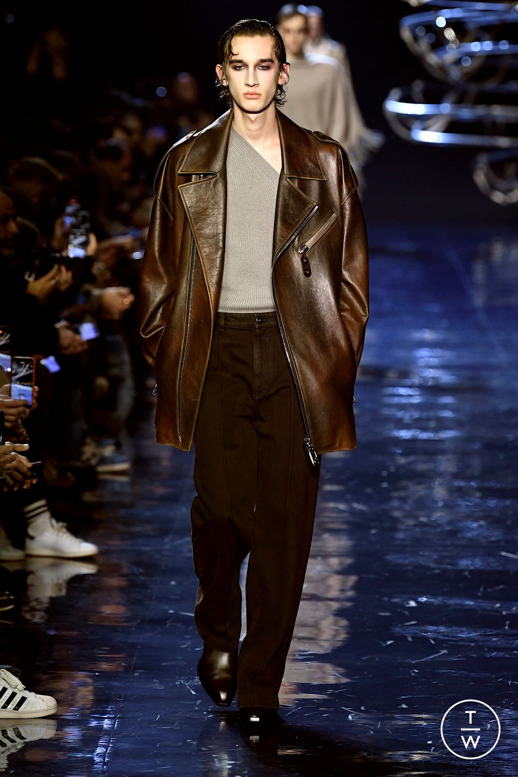 Fashion Week Milan Fall/Winter 2023 look 5 from the Fendi collection 男装