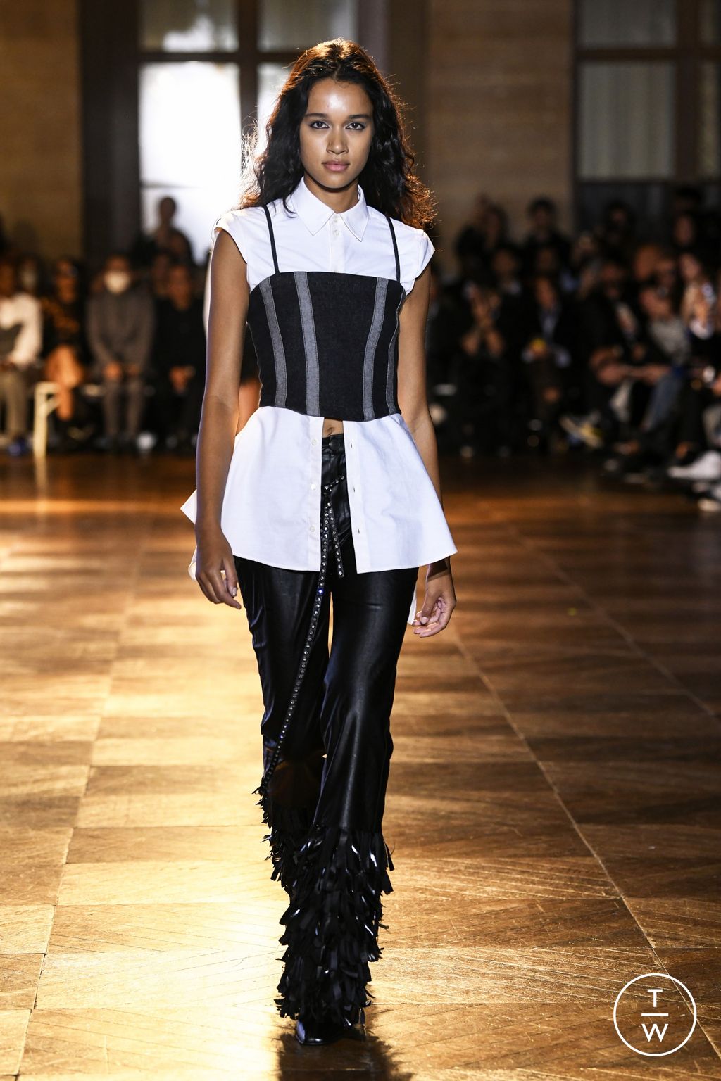 Fashion Week Paris Spring/Summer 2023 look 6 from the Koché collection womenswear