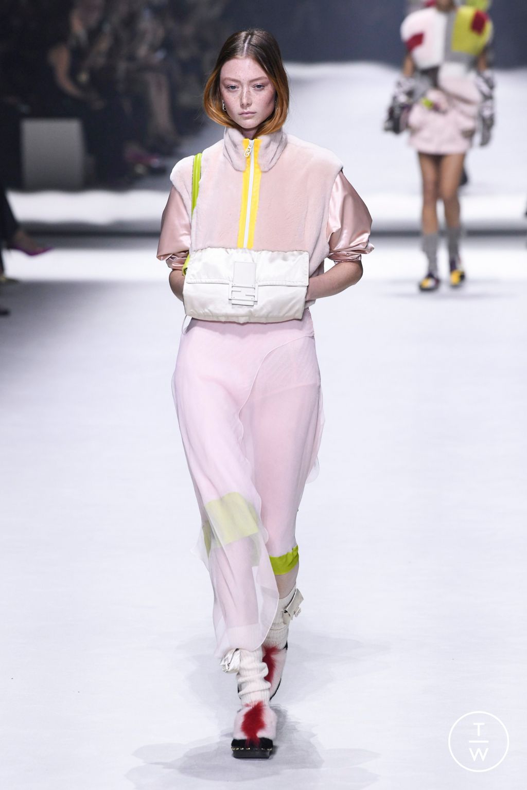 Fashion Week New York Resort 2023 look 13 from the Fendi collection womenswear