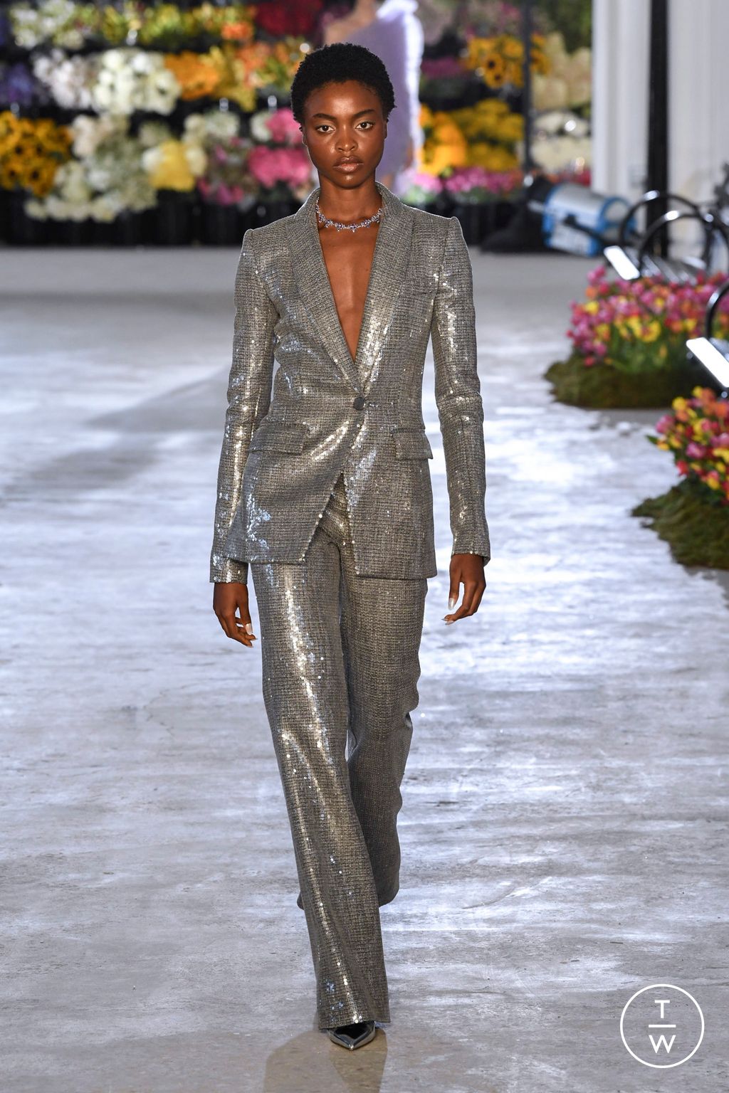 Fashion Week New York Spring/Summer 2023 look 12 from the Pamella Roland collection womenswear