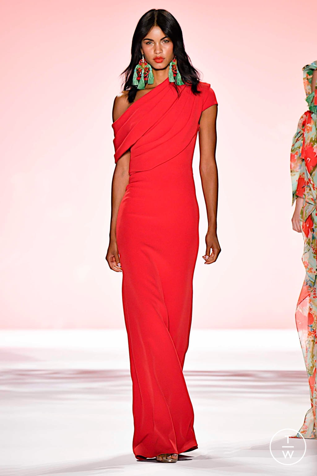 Fashion Week New York Spring/Summer 2020 look 7 from the Badgley Mischka collection womenswear