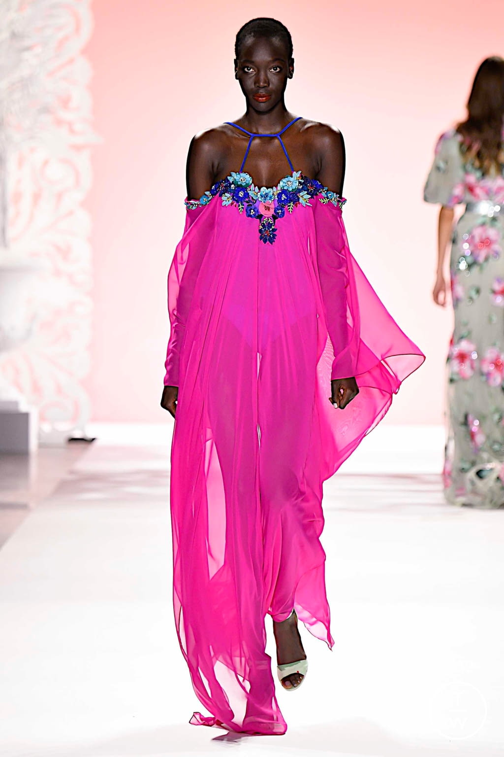 Fashion Week New York Spring/Summer 2020 look 20 from the Badgley Mischka collection womenswear