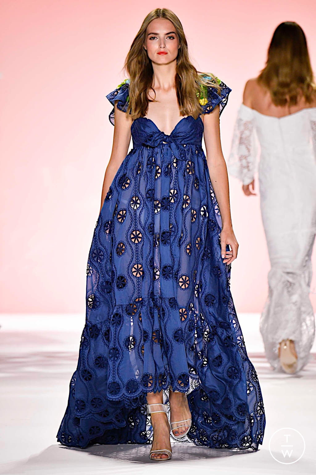 Fashion Week New York Spring/Summer 2020 look 30 from the Badgley Mischka collection womenswear