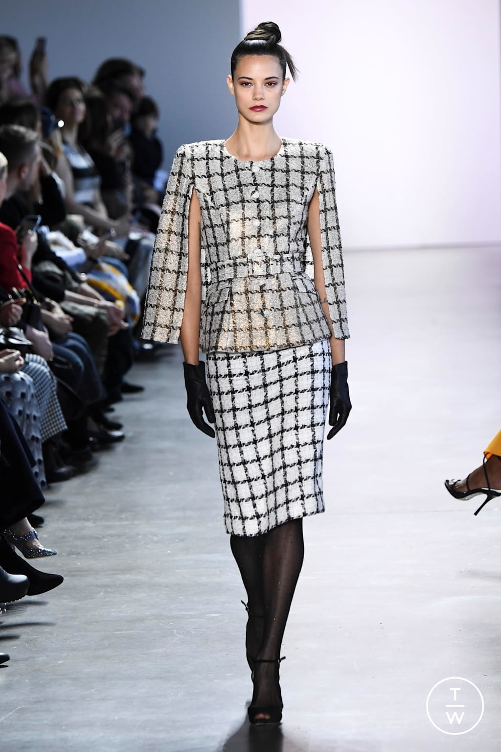 Fashion Week New York Fall/Winter 2020 look 12 from the Badgley Mischka collection womenswear