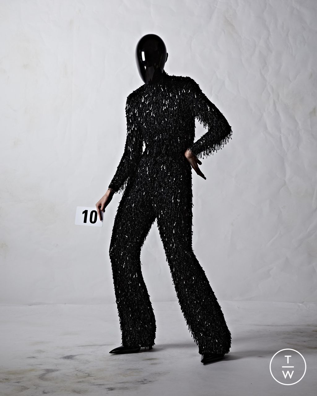 Fashion Week Paris Fall/Winter 2022 look 10 from the Balenciaga collection 高级定制