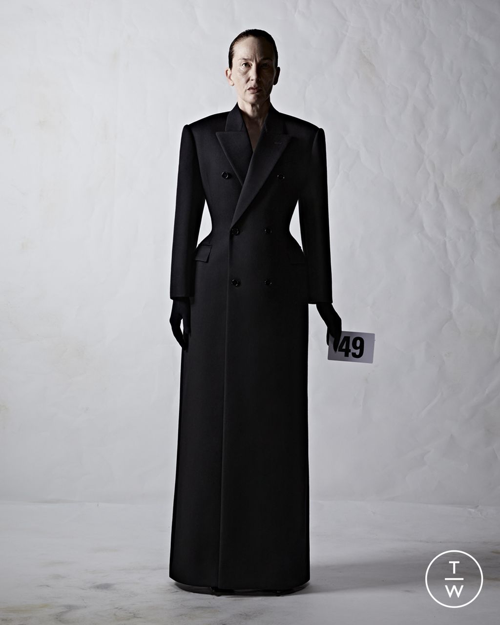 Fashion Week Paris Fall/Winter 2022 look 49 from the Balenciaga collection 高级定制