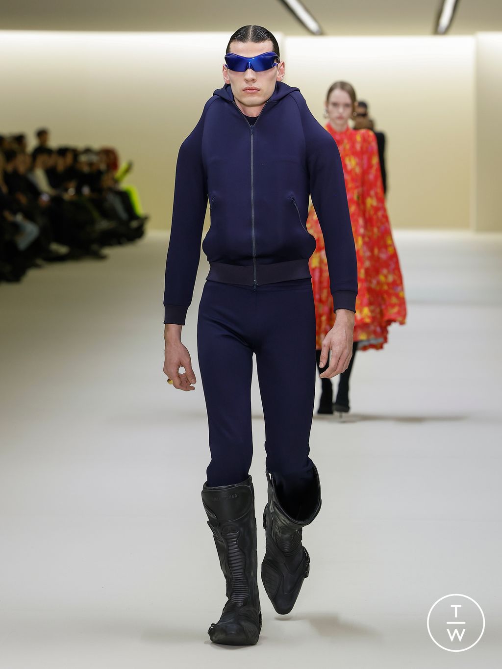 Fashion Week Paris Fall/Winter 2023 look 34 de la collection Balenciaga womenswear